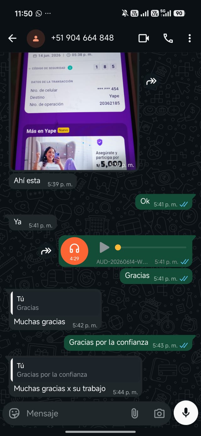 Testimonio real de cliente satisfecho